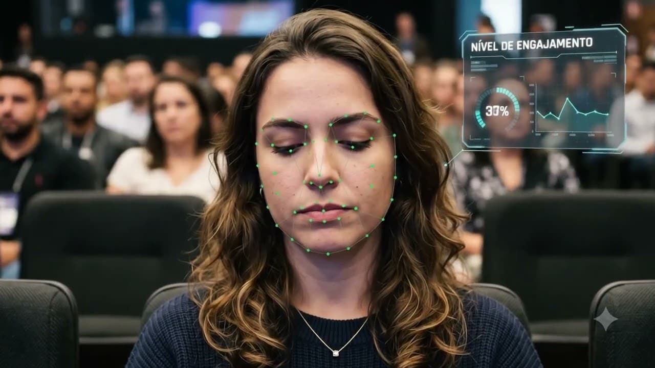 Mapa de atenção da plateia gerado pelo eSight.AI